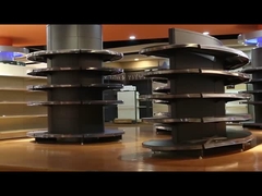 Wyświetlacz w supermarkecie o kształcie owalnym Stand jednoboczny Wyświetlacz w sklepie spożywczym