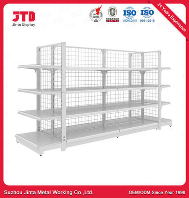Regulowane metalowe stojaki sklepowe Sklep spożywczy Gondola Regały z drutu metalowego Supermarket