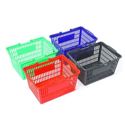Dostosowalny wygodny plastikowy koszyk do zakupów w supermarkecie