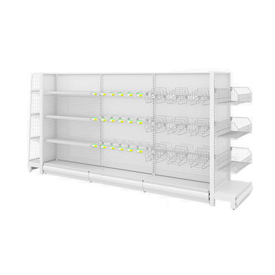 kupować 5-Shelf Metal Supermarket Gondola Display Rack 80kg Capacity online manufacture