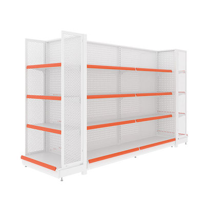 kupować 5-Shelf Metallic Supermarket Gondola Rack 80kg Capacity online manufacture