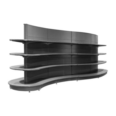 kupować Double-Sided Supermarket Shelves 5-Tier Metallic Gondola Rack online manufacture