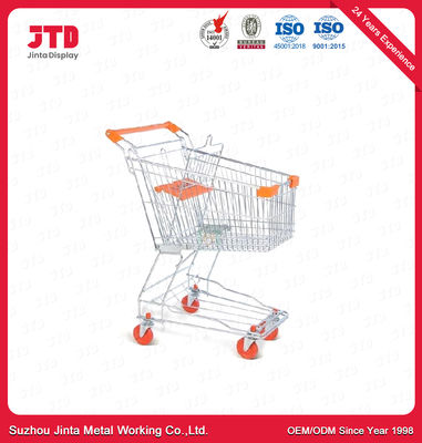 kupować 60L metalowy wózek na zakupy 4-calowy wózek na cztery koła z PVC online manufacture