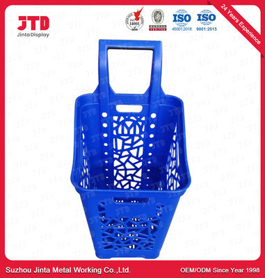 kupować Rolowane plastikowe kosze na zakupy z kółkami 65L o dużej pojemności online manufacture