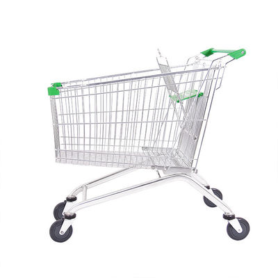 Składany uchwyt Supermarket Metalowy wózek wielkości 60L-240L