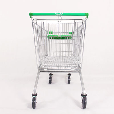 Składany uchwyt Supermarket Metalowy wózek wielkości 60L-240L