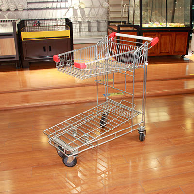 Supermarkety i sklepy Metalowe wózki handlowe wózki z kółkami