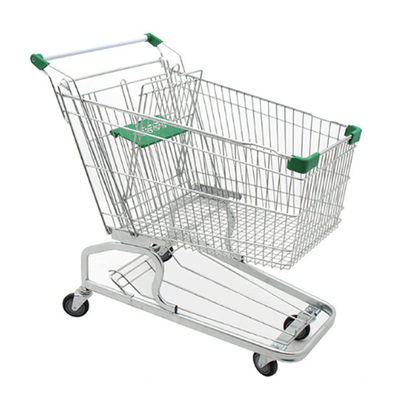 Supermarket Sklep spożywczy Metalowy wózek zakupowy z kolorystycznymi kolorami i gumowymi kółkami