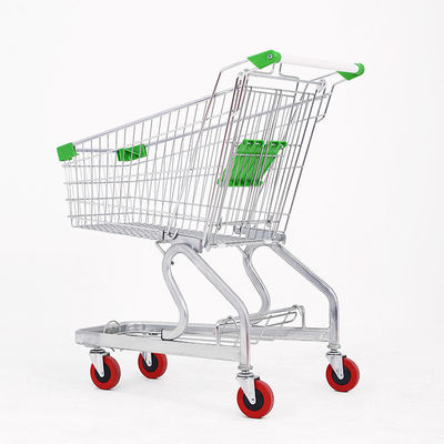 Supermarket Sklep spożywczy Metalowy wózek zakupowy z kolorystycznymi kolorami i gumowymi kółkami