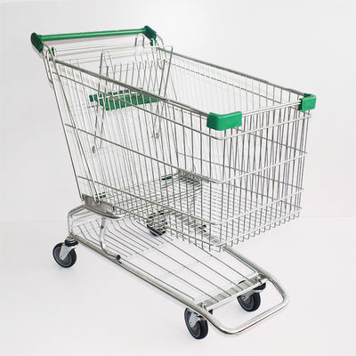 Wygodne logo do użytku osobistego Metalowe koszyki do zakupów wózek do supermarketów 60L-240L
