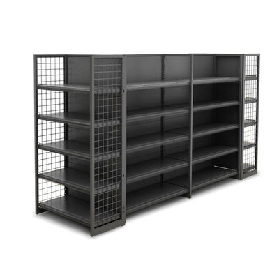 Supermarket Sklep spożywczy Gondola Stand Wire Display Regal Sklep stalowy Niestandardowa półka detaliczna