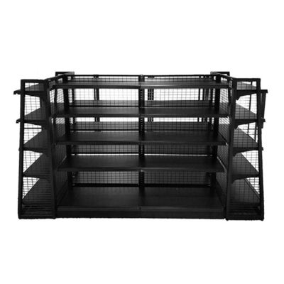 Supermarket Wire Display Regal Rack Custom Retail Store Gondola Mesh Shelf