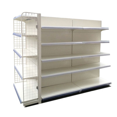 Supermarket Gondola Wyświetlacz drutowy półki metalowe sklepy detaliczne półka stalowa Panel tylny sieci drutowej
