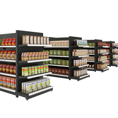 Metalowa gondola wyświetlacz półki sklep spożywczy zakupy supermarket półki wyświetlacz półka