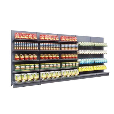 Podwójne strony sklep spożywczy sklep detaliczny gondola półki stalowe supermarket półki wyświetleniowe