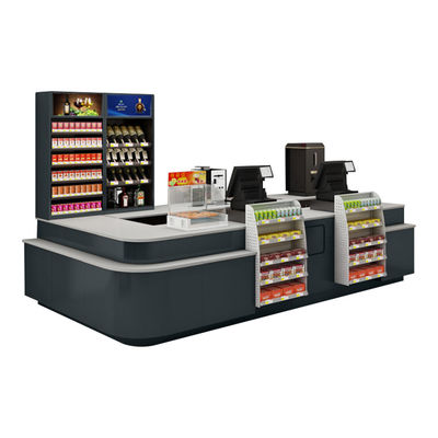 Przewoźnik pasów w sklepie supermarket Checkout Counter Chłodnie walcowana stalowa szafa