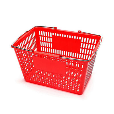 Wytrzymały plastikowy koszyk handlowy 450*330*250mm Do apteki Supermarket Sklep spożywczy
