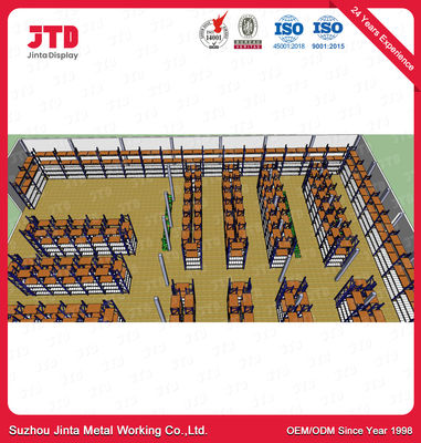 1,2m 2,5m Magazynowe regały metalowe 3000kgs Heavy Duty Supermarket Racks