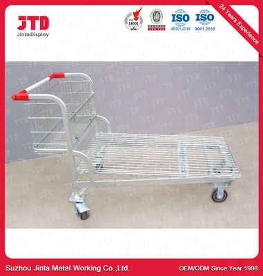 5-calowe koła PU Metalowe wózki na zakupy 240L Heavy Duty Cargo Trolley