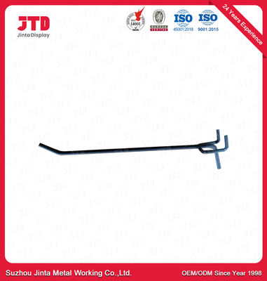 Metalowy dziurkowany tylny panel Hook Single Line Gondola Shelving Accessories Szary kolor