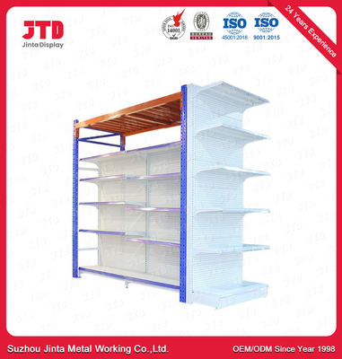 800 kg na warstwę Supermarket Rack Steel Q195 Głębokość 900 mm Malowana proszkowo